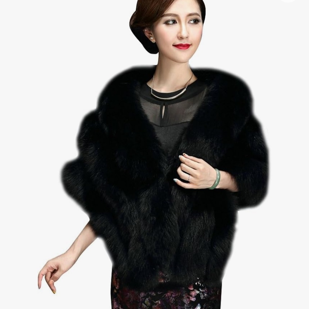Luxury Faux Fur Shawl